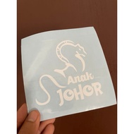 Sticker Bangsa Johor Anak Johor Waterproof