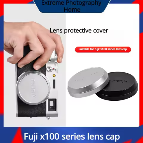 Aluminum Alloy Lens Cover Suitable for Fuji X100Vi/X100F/X100T/X100/X70 Lens Cover With Velvet Cover