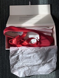 Repetto 紅色緞面芭蕾舞鞋