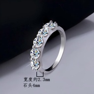 Z-111 925 Sterling Silver Women's Ring, 1.5 Carat Moissanite (Including Certificate)