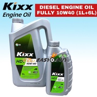 ORIGINAL KIXX HD1 10W40 7 LITERS (6L + 1L) 7L DIESEL ENGINE OIL FULLY SYNTHETIC 10W-40 10/40 MINYAK 