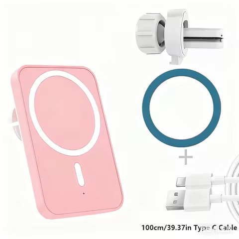 Magnetic Car Wireless Charger for Iphone 16 15 14 13 12 Pro Max Car Charger Stand Macsafe Wireless C