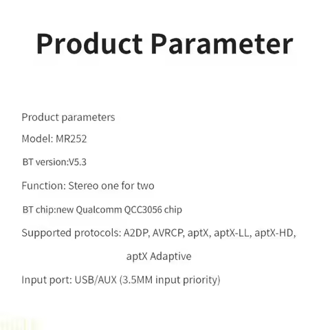 E21E BT5.3 USB Wireless Transmitter Mini Transmitter APTX/APTX-LL/APTX-HD/APTX Adaptive For Computer