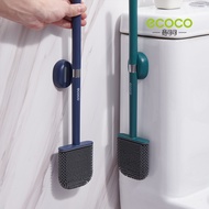 [ECOCO] ECOCO Flat Toilet Brush Toilet Brush New Style Toilet Silicone Brush Toilet Brush Deep Clean