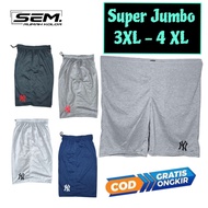 Celana Pendek Super Jumbo 4XL Pria Wanita || Celana Pendek Jumbo BB 100 kg 110 kg 120 kg || Celana K