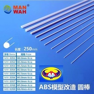 MANWAH ABS PLASTIC ROUND BEAM MW3351, MW3352, MW3354, MW3355, MW3356, MW3357, MW3358, MW3359 (0.8mm 