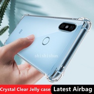 For Xiaomi Redmi Note 5 Pro case Transparent Soft Silicone Clear Rubber Gel Jelly Shockproof Case Four corner anti fall Cover