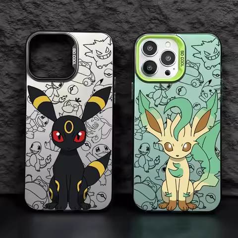 Cartoon Pokemons Umbreons Phone Case for Samsung Galaxy A56 A55 A54 A53 A52 A26 A17 A16 A12 A07 A06 