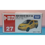 Tomica Takara Tomy 27 Nissan NV200 New York City Taxi (Seal)