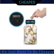 (Euro / USD Coin) Tabung LCD Display Large Size Digital Coin Counting Money Saving Kotak Jar Piggy B