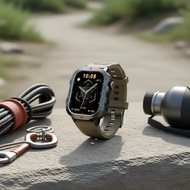 H11 Outdoor Smartwatch 2026 – 2.01” Screen, 3ATM Waterproof, Bluetooth Calling