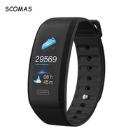 SCOMAS Waterproof Fitness Tracker Smart Wrist Watch Blood Pressure Heart Rate Monitor Intelligent Br