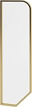 Urinal Partition Screen, Wall Mounted Toilet Partition, Mall Restaurant Privacy Partition Screen (Color : Gold, Size : 15.7x19.6in)