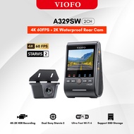 VIOFO A329SW 2CH Dash Cam 4K 60Fps With Waterproof Rear Camera
