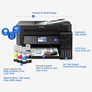 EPSON L6190 EcoTank Refillable Printer (Print/Scan/Copy/Fax/Duplex/Ethernet/Wi-Fi Direct/LCD Touch Panel/Borderless A4)