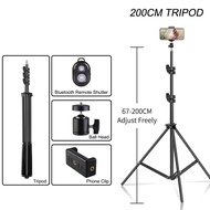Mobile Selfie Stick Tripod 70-200cm Phone Holder Stand