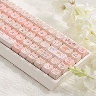 MAO Pink Meow Keycap Cat Ears Cute Girl Suitable for RK F81 F99 F87 VGNs99 98pro