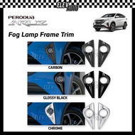 Perodua Aruz Fog Lamp Cover Trim Carbon Chrome Light Accessories Bodykit 2019 2020 2021 2022 2023