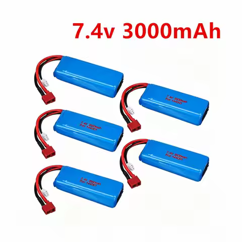 7.4V 3000mAh Lipo battery With Charger for Wltoys 144001 104001 124019 12428 RC Car battery Spare pa