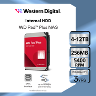 Western Digital 4-12TB RED PLUS Internal Hard Drive NAS ฮาร์ดดิสก์ NAS HDD 3.5"(ฮาร์ดดิสก์PC NAS)WD
