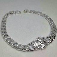 990 Solid Silver Chrome Hearts Bracelet.