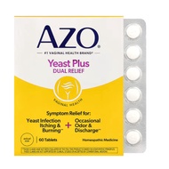 AZO Yeast Plus Dual Relief for Yeast Infection and Discharge Exp Feb 2027
