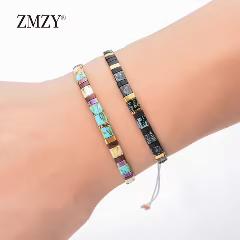 ZMZY Janpan Miyuki Tila Beads Jewelry Bohemian Bracelet Miyuki Bracelets for Women/Men Pulseras Muje