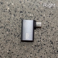 【F2-MAX111】OTG Cable Adapter 4K 90 Degree Left Angle Powered Micro USB To USB OTG Adapter For TV Tab