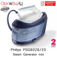 Philips PSG6026/20 Steam Generator Iron. PerfectCare 6000 Series. Powerful Steam. Guaranteed No Burn