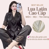 HCM HCM HCM | Women's plain pajamas with simple dark lace