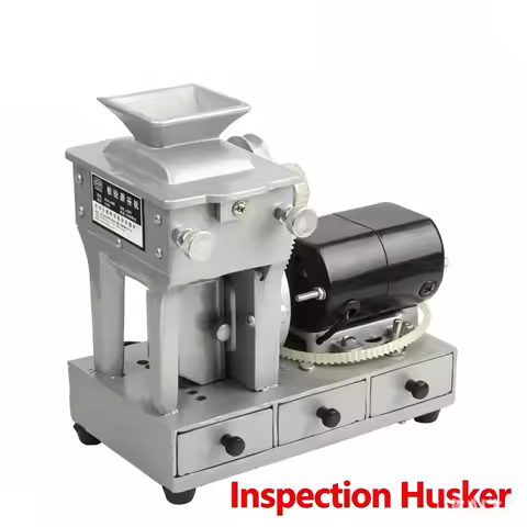 Portable Aluminum Alloy Rice Huller JLGJ-45, Lab Grain Dehusker 220V 120W for Agricultural Research 