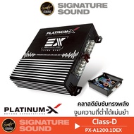 SignatureSound เพาเวอร์แอมป์ ชุดเครื่องเสียงรถยนต์ PLATINUM-X แอมป์ขยายเสียง PX-A1200.1DEX แอมป์ขยาย