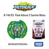 B-146 03: Flare Ashura 5 Survive Retsu Beyblade Original