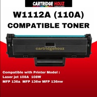 W1112A 110A Compatible Toner  for HP Laserjet 108A 108w MFP 136a 136w HP 110A W1112A W1112X 110X W11