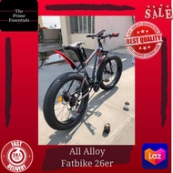 The Prime Essentials All Alloy Fatbike 26 inches, Asbike Mountain Bike with SHIMANO PARTS 2600