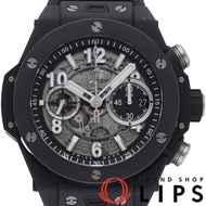 宇舶Big Bang Unico Black Magic計時碼錶 44毫米 421.CI.1170.RX，附錶盒、保固卡、陶瓷/橡膠錶帶，男士腕錶，透明錶盤，成色極佳 [二手]