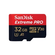 SanDisk Extreme Pro microSDHC, SQXCG 32GB, V30, U3, C10, A1, UHS-1, 100MB/s R, 90MB/s