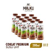MILKU Susu UHT Coklat Premium 200ml isi 12 [Karton]