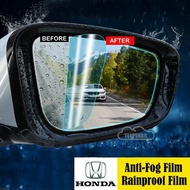 HONDA Car Rear Mirror Waterproof Film Anti Fog Car Mirror Sticker Rainproof Anti Water Mist Rearview