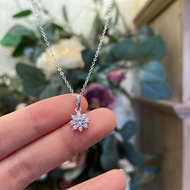 CZ Snowflake Necklace Good Meaning Minimalist Style Women's Accessories