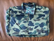 A Bathing Ape x Porter 迷彩 3 Way Briefcase