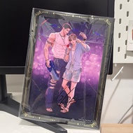 Preloved Lezhin Bomtoon Jinx manhwa postcard holo visual boardi