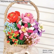 FLOWER PUZZLE TOY || FLOWER BUILDING BLOCK || BLOCK FLOWER PUZZLE TOY