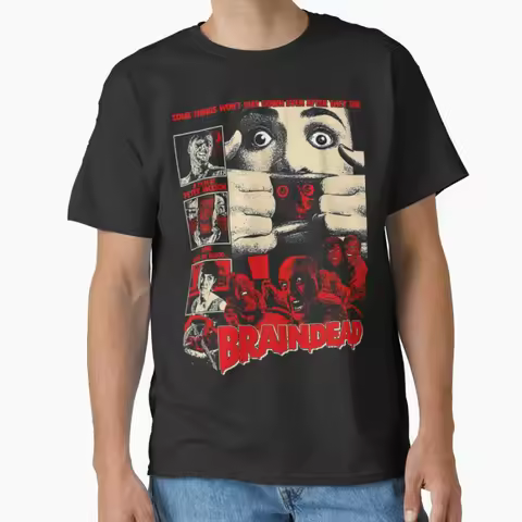 Braindead Movie 1992 Horror Film dead alive 80s vintage blood movies T Shirt size Adult tops S-6XL S