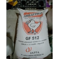 Ready!!! Pakan Ayam Broiler Grower GF 512 Japfa Comfeed 50 Kg promo