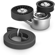 90K-39120G Complete Serpentine Belt Tensioner Component Kit Compatible with Jeep Liberty 2009-2012 f