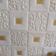 wallpaper dinding 3D foam bata //wallpaper 3d foam motif bata kulit jeruk gambar kartun dan bintang