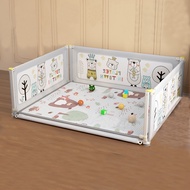 เสื่อคลานในร่มสำหรับเด็ก รั้วป้องกัน รั้วเกมยกแนวตั้ง รั้วความปลอดภัยในร่มในบ้าน150cmx180cm /180cmx2