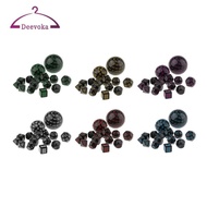 [deevoka] 15 Pieces Multi-Sided Digital Dice Sets for Game Or Teaching D60 D30 D24 D20 D16 D12 D10 D