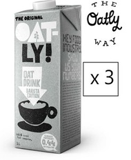 OATLY! - 咖啡師燕麥奶 1L x 3 #香港原裝行貨